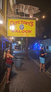 22K views · 428 reactions |  Love watching folks try their luck tossing quarters into the mouth of the grouper at Capt. Tony’s Saloon in Key West!  Who’s actually made it? Bragging rights are yours—share your story below!  #CaptTonysSaloon #KeyWestFun #IslandTraditions #FloridaKeys #BarGames | Florida Keys Resorts | Facebook