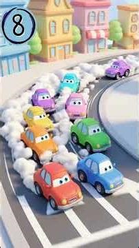 Count 1–10 With Cute Cars in This Fun Learning Song 🚗🎶 Baby learning videos Baby learning Cute car