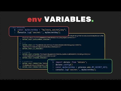 How to store environment variables