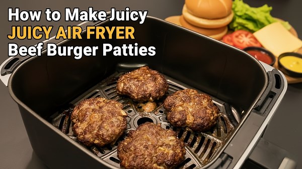How to Make Juicy Air Fryer Beef Burger Patties