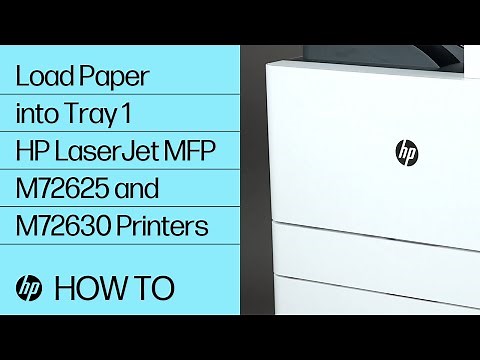 Load Paper into Tray 1 | HP LaserJet MFP M72625 and M72630 Printers | HP