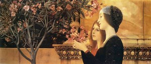 Painting of the Week: Gustav Klimt, Two Girls With An Oleander