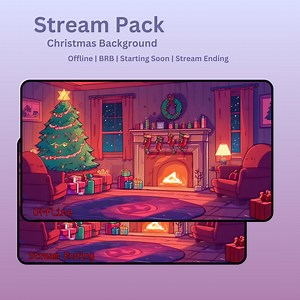 Christmas Stream Overlay for Twitch, Christmas Overlay Animated, Animated Scenes for Twitch, Stream Overlay Christmas, Decoration for Twitch - Etsy