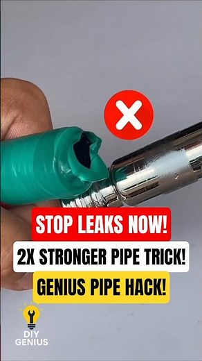 Stop Leaks Instantly — This Pipe Connection Trick Is 2X Stronger! #plumbing #diy #lifehacks #shorts