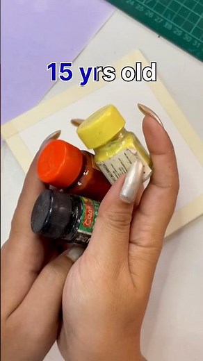 Painting Using My 15 yrs Old Poster Colours 😱✨ #ShivangiSah #Shorts #YouTubeShorts #DIY #Art