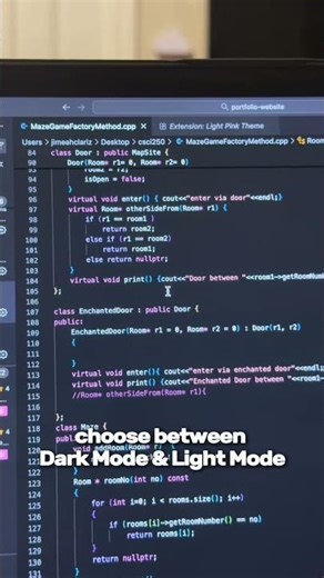 how to make your vscode editor pink! #womeninstem #computerscience #college