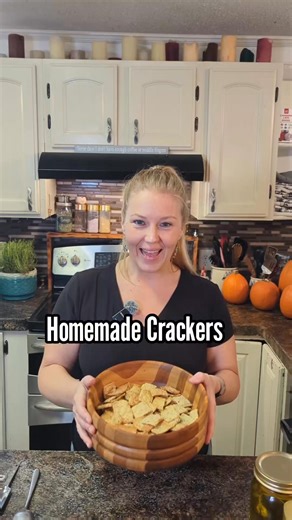 180K views · 2.5K reactions | Homemade Crackers With 3 Simple Ingredients. #food #snacks | Mountain Spring Homestead | Facebook