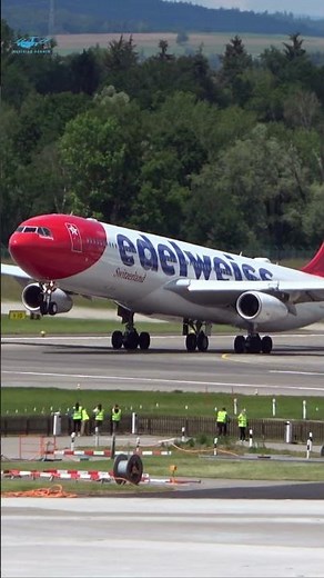 Feel the Power: Edelweiss A340 Heavy Take-Off at Zurich