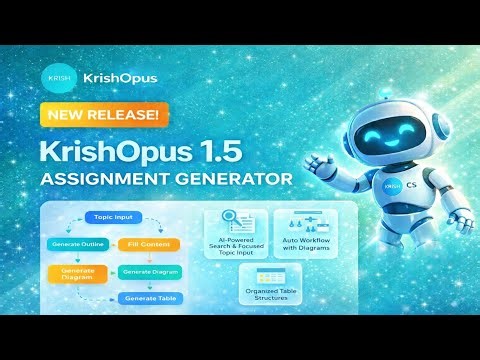 Krish Opus 1.5 - Your AI Powered Assignment Generator