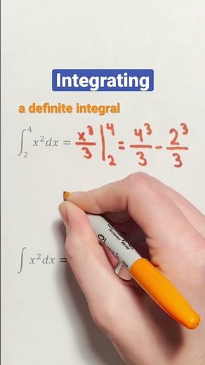 Integrating a Definite Integral vs. An Indefinite Integral Example #Shorts #calculus #math