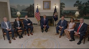 22K views · 354 reactions | WATCH: President Trump speaks with freed U.S. citizens during night 1 of the Republican National Convention | PBS NewsHour | Facebook