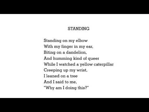 Standing. A Shel Silverstein poem READ ALOUD