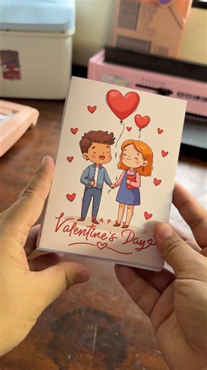 Valentines Day greeting Card Template with free envelope pattern ❤️💖 now available po! 🌷🌷 | Creative Nanay