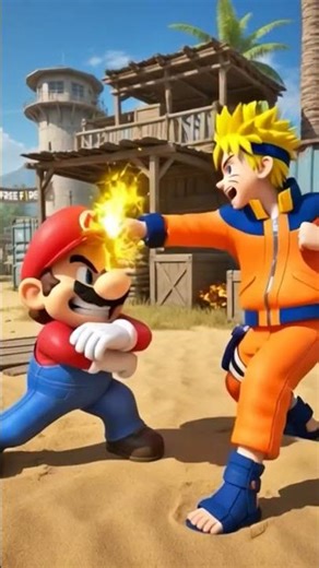Super Mario vs Naruto #entretenimiento