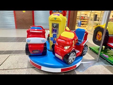 Falgas Grand Prix Car Carousel Coin Operated Kiddie Ride