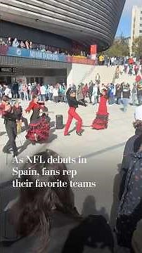 As NFL debuts in Spain, fans rep their favorite teams