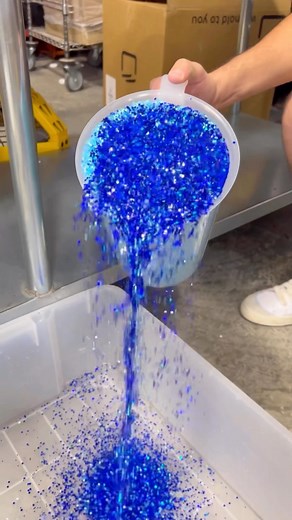 DOPE SLIMES on Instagram: "guess the video game this slime is inspired by✨💎 —— loving the colors on this bead pour😍 this slime is available in our shop rn! (diamond ore) — check out everything in stock at DOPESLIMES.COM💙 use code INSTA10 for 10% off✨ —— #glitter #diamondore #diamond #minecraft #satisfyingvideo #slimepour #dopeslimes"