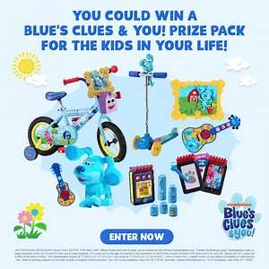 22 reactions · 5 comments | You could win 1 of 10 Blue's Clues & You! prize packs filled with toys for the kids in your life. Entry open until 11:59pm on 5/31/21. Residents 50 US 18yo+ only. No purchase necessary. Official Rules & prize details: nickjrsweepstakes.com. | Nickelodeon Family | Facebook