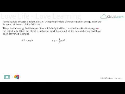 GCSE Physics Calculating the Final Speed of an Object Dropped from a Height