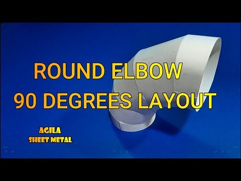 How To Layout 90 Degrees Round Elbow