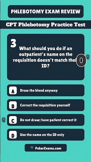 Phlebotomy Practice Test