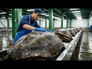 Inside the Giant Turtle Leather Factory — How Giant Turtle Shells Become Luxury Bags (Full Process)