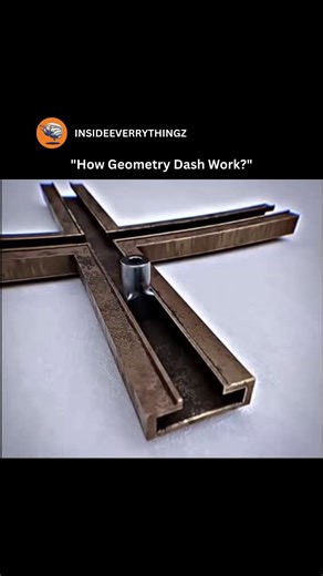 Explore l Learn l Facts on Instagram: "Geometry Dash works as a fast-paced rhythm platformer where the player controls a geometric character that moves forward automatically through obstacle-filled levels. The only control is tapping or clicking to jump, fly, or change gravity, making timing and rhythm the key to success. Each level is tightly synced to electronic music, so players learn patterns by matching their movements to the beat. With practice, memorization, and quick reflexes, players pr