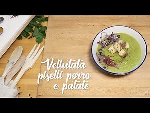 Vellutata di piselli, porro e patate