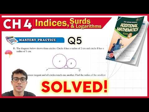 Mastery Practice Q5 | Form 4 Add Maths Chapter 4