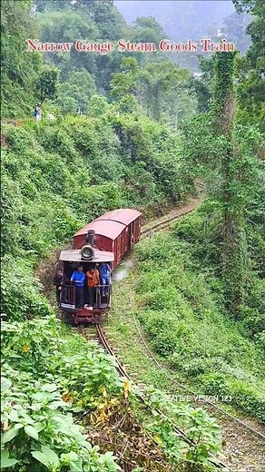 Steam Goods Train Running On Narrow Gauge Track #steam #goods #train #darjeeling #toytrain #track