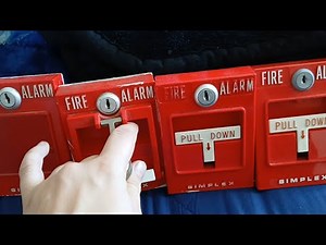 *300th Video Special* Pulling and Resetting 7 Simplex T-Bar Fire Alarm Pull Stations