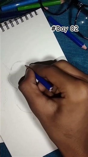 #Day 02 .A5 sheet Bird Sketch. @Rud0.02 .