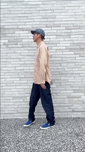 Todays outfit 251003ウールなシャツ。#mujilabo #無印良品