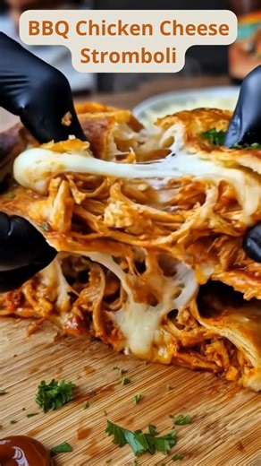 BBQ Chicken Cheese Stromboli | Easy Comfort Recipes