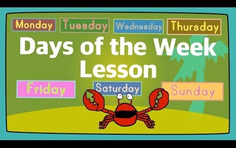 Days of the Week Lesson for Kids