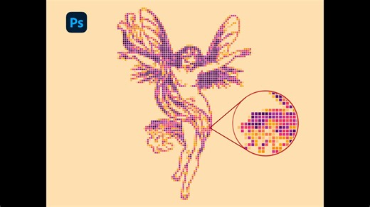 Photoshop教程 | 点阵像素网格