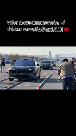 Naveen on Instagram: "This video shows a speed bump test comparing the Chinese Nio ET9 with BMW and Audi vehicles. The test involved each car driving over the same bumps under similar conditions. The Nio ET9 smoothly crossed the bumps with minimal disturbance, showing its impressive suspension and engineering of china tech. In otherside the BMW and Audi models struggled more, bouncing noticeably. Viewers were shocked by the results. China is shocking the world with its futuristic tech 🇨🇳 😮#ch