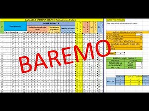 Cómo hacer un baremo en Excel paso a paso (sin errores en tu tesis)