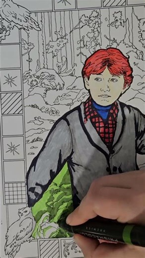 Color With Me - Day 4 (Ron in the Forbidden Forest)