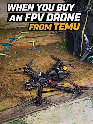 POV: you built a 7” long range drone with TEMU components 🚀 • #dronepilot #fpvdrone #diy #fpv #drone @Luca Lanzini