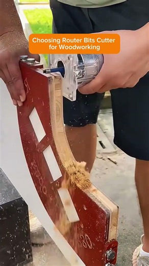 Choosing Router Bits Cutter for Woodworking #woodworking #wood #shorts #tips #tricks