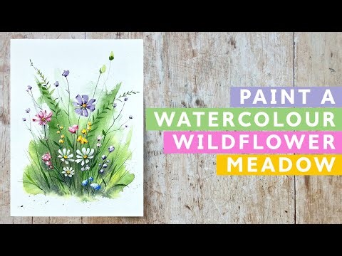 Paint Watercolour Wildflower Meadows At My Watercolour Retreat In Portugal!