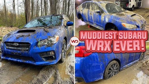 Muddy Subaru WRX Gets Satisfying Deep Clean Reveal