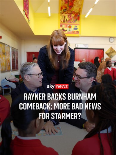 Ali Fortescue analyses the former deputy prime minister's statement, calling for the return of Greater Manchester Mayor Andy Burnham to the political fold. #SkyNews #UK #Politics