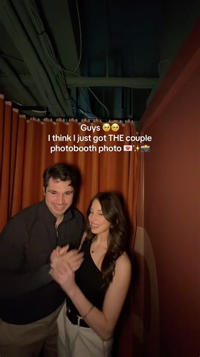 Try this pose next time you’re in a photobooth with your love #photobooth #pose #couplepose