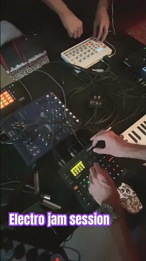 Musicans jam electronic session. Model samples, digitakt, tonverk, ableton Move #jamsession #sampler
