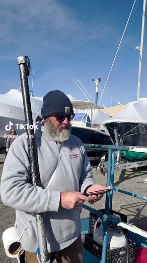 Take a look behind the scenes at shrink-wrapping and other outside boatyard activities. #boatMA #massachusetts #boating #boatlife #shrinkwrapping #detailing