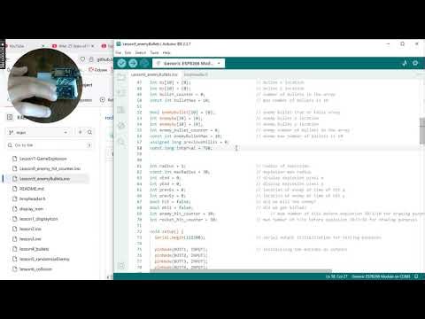 Rocket Space Game Lesson9 enemy Bullets