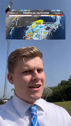 Spotty storms tomorrow and Meteorologist Sam Parker is keeping an eye on tropical developments. Tune in tonight to hear the latest. | WXXV 25