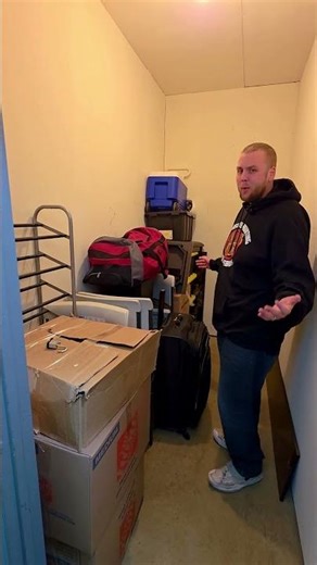 I Bought a Storage Unit For $380 & The Owner FLED The Country! #shorts #shortsfeed #money